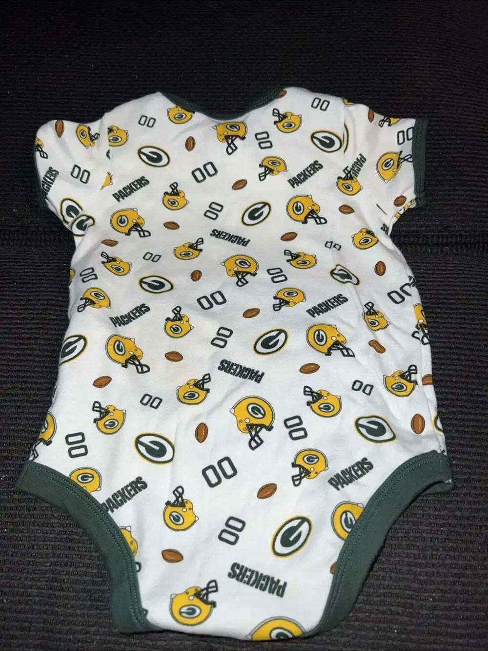 Green Bay Packers Infant Bodysuit 18 Months NFL Baby One Piece - Set Of 2